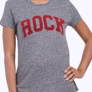 Zadig & Voltaire Flocked Rock Detail Tee Gray M